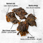 Chicken Organ Jerky | Vitamin Booster for Dogs & Cats