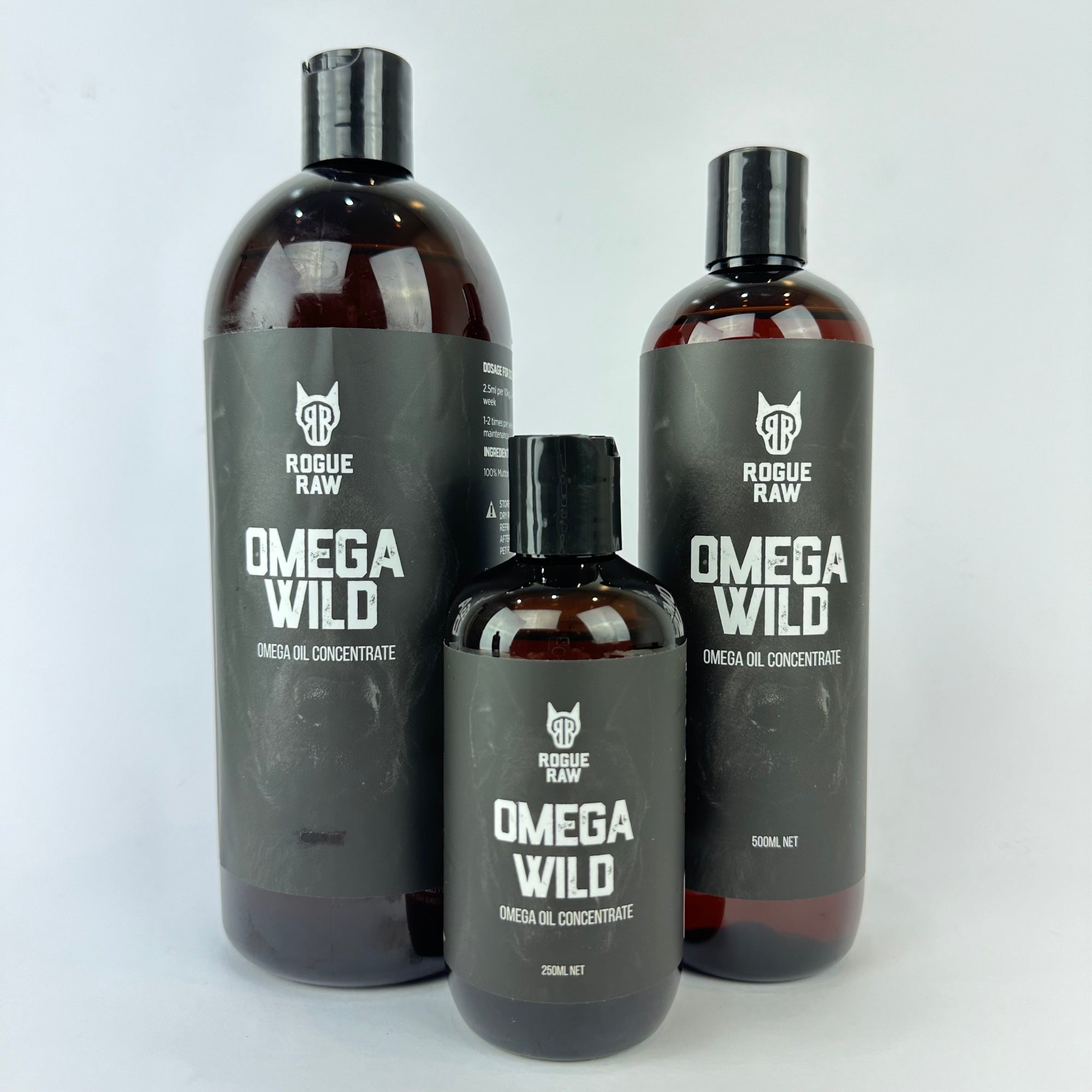 omega wild oil in different sizes for dogs australia made