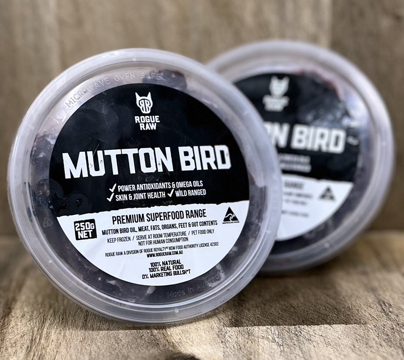 Mutton Bird Raw Feeding & Supplements Rogueraw