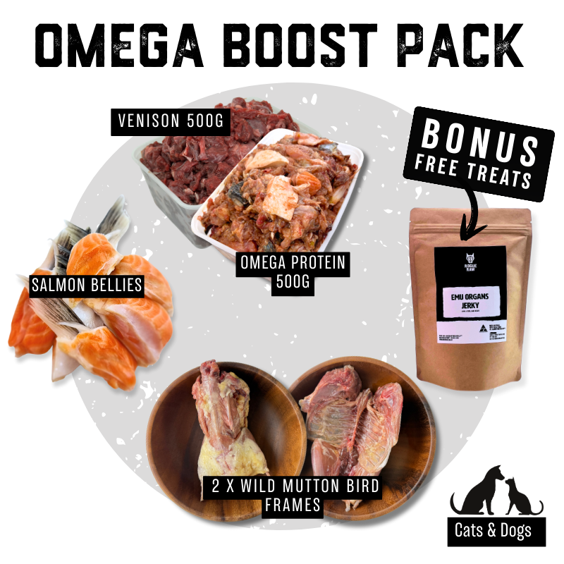 Omega & Protein Booster Pack ( Free Treats Bonus)