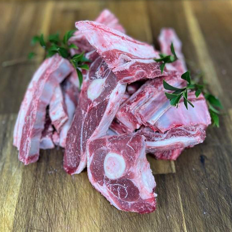 Lamb meaty pieces with meat and bone for raw feeding dogs