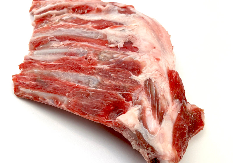 Raw lamb ribs for raw feeding dogs