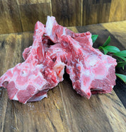Raw meaty goat bones. Hypoallergenic natural free ranged goat.